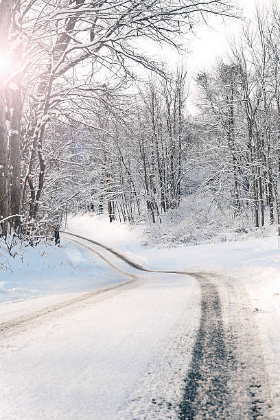 istock Early Morning Winter Road 535536571