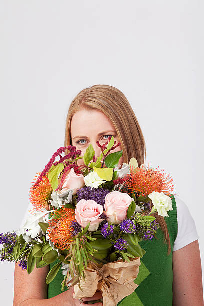 istock Girl with Flowers 535553949