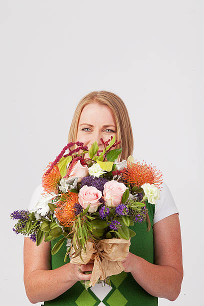 istock Girl with Flowers 535553953