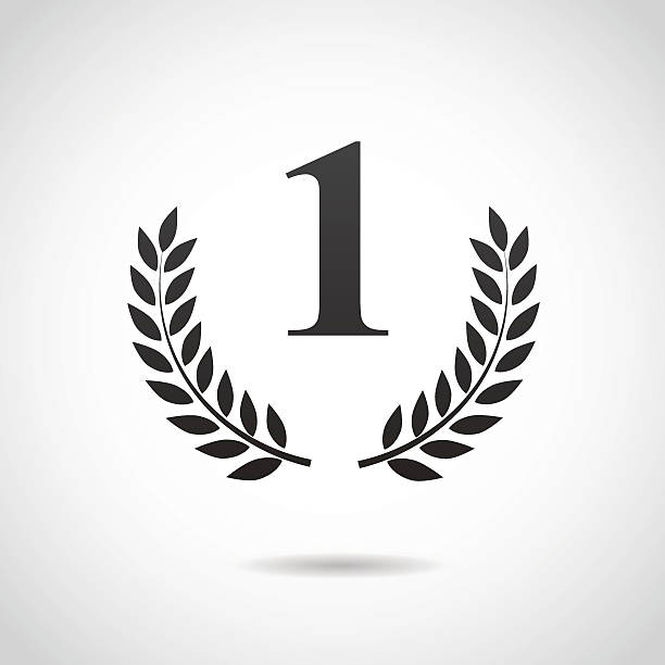 najpierw umieść wieniec projektu. - jeden przedmiot stock illustrations