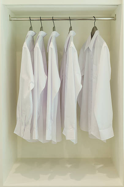 istock row of white t-shirt 535556503