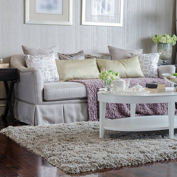 istock luxury living room with sofa and white table on carpet 535558221