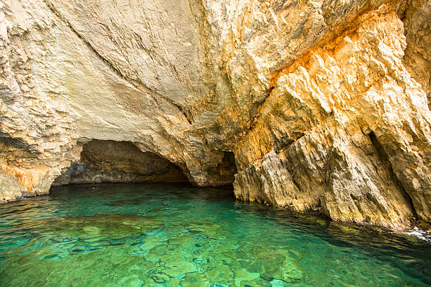 istock Blue caves (inside) on Zakynthos island in Greece. 535560361