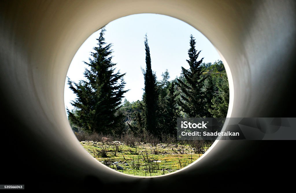 view from inside the pipe 2015 Stock Photo