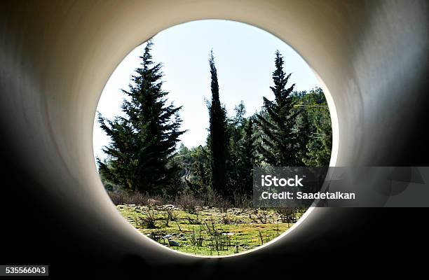 View From Inside The Pipe Stock Photo - Download Image Now - 2015, Beauty In Nature, Blue