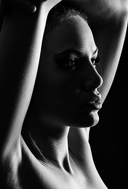 istock Beautiful young woman with green eyes 535566491