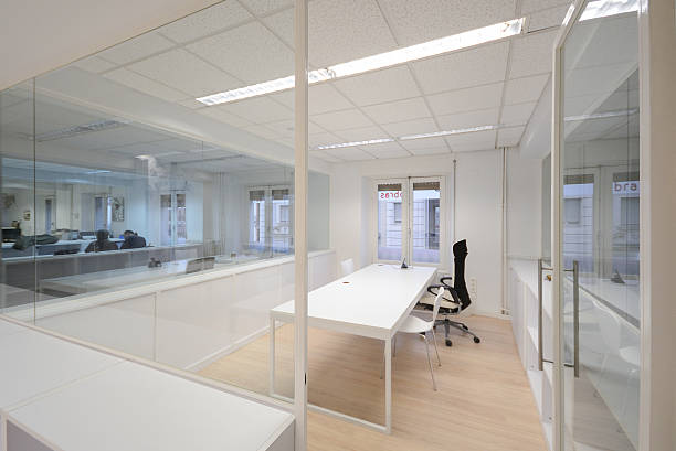 istock Modern office with white furniture 535566825