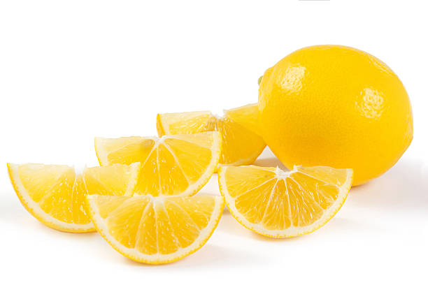 istock Healthy lemon fruits and his segments 535567019