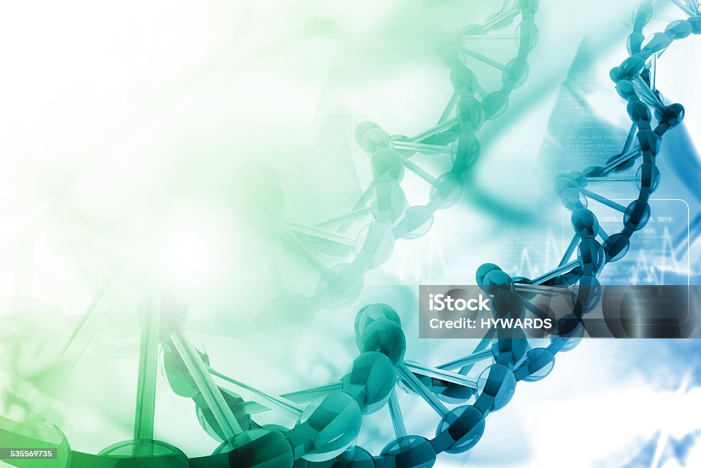 Digital illustration of dna Genetic Research Stock Photo