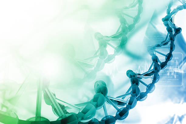 Digital illustration of dna stock photo