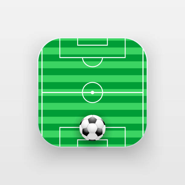istock Square icon of football sport 535579274