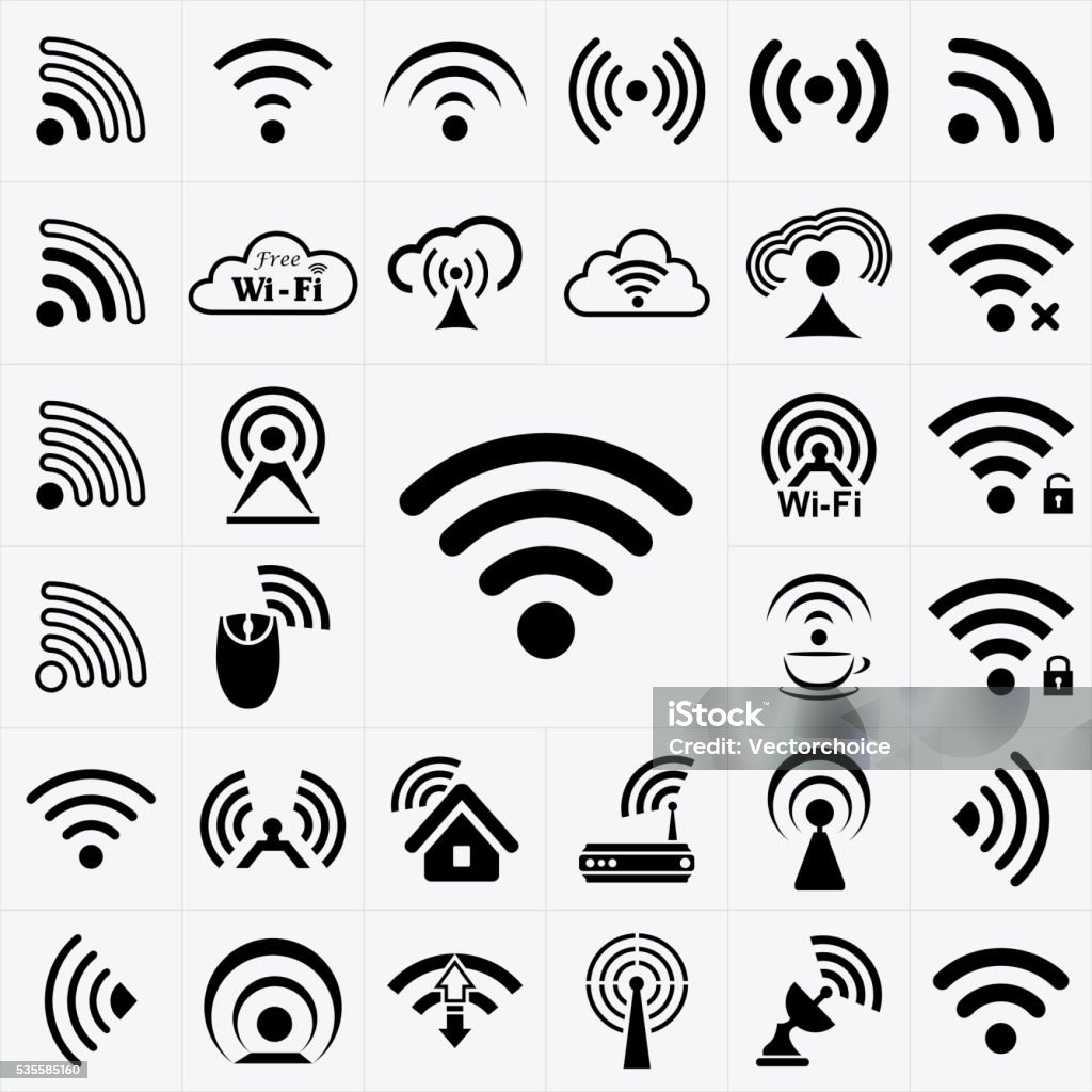 Set of black wireless and wifi icons Wi Fi Icon, Wi Fi Icon Vector, Wi Fi Icon Art, Wi Fi Icon eps, Wi Fi Icon Image, Wi Fi Icon logo, Wi Fi Icon Sign, Wi Fi icon Flat, Wi Fi Icon design, Wi Fi icon app, Wi Fi symbol,  Wi Fi wireless Wireless Technology stock vector