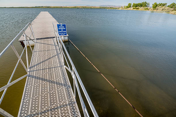 istock Warning sign on Lake in Idaho with Doc 535589796