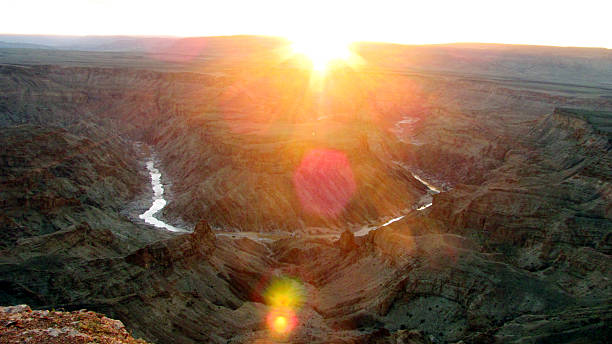 istock Sunset sun Africa Fish River Canyon arid desert 535616140