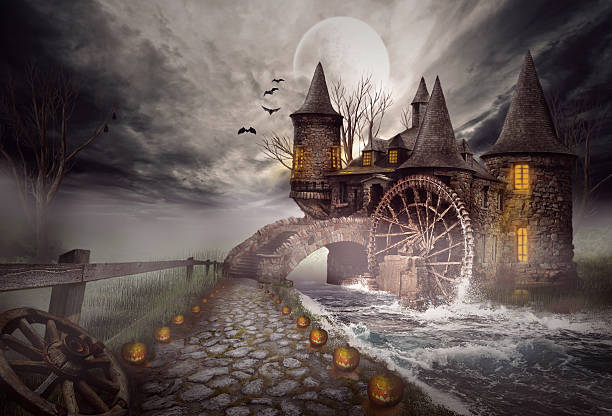 istock Illustration of a medieval castle 535625023