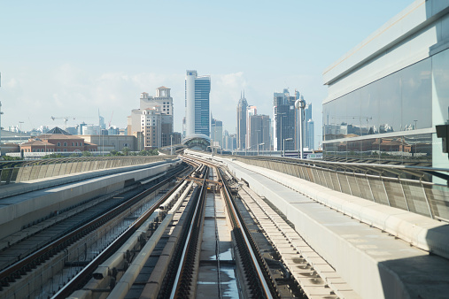 Railroad track in Dubai