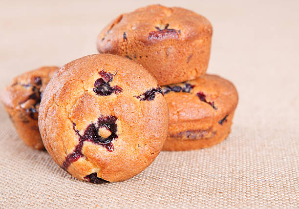 istock Blueberry muffins on the table 535628867