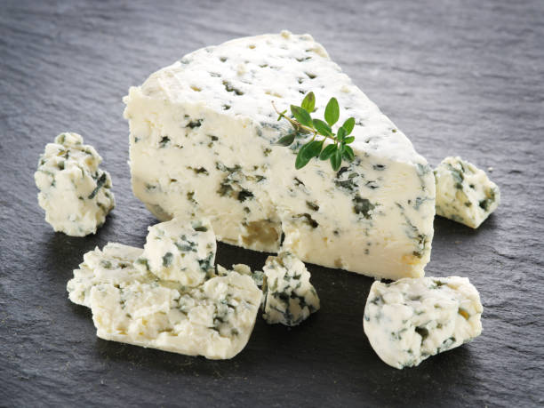 istock Slices of Danish Blue cheese. 535629413