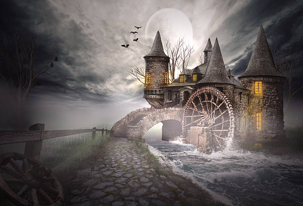 istock Illustration of a medieval castle 535630839