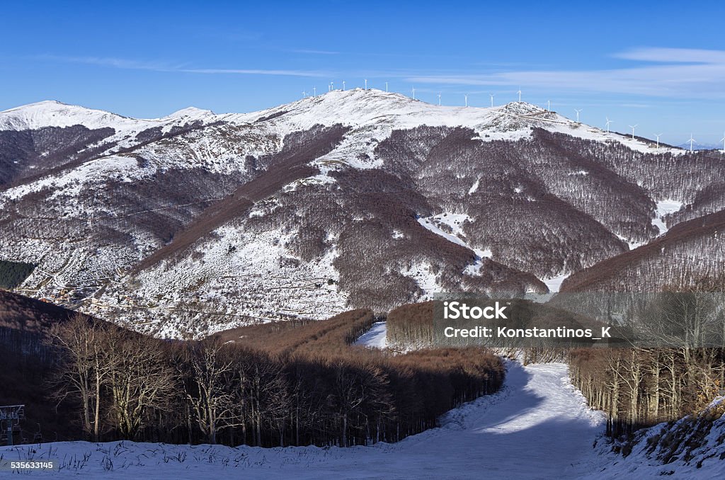 Mountain scenery in Vigla, Florina's ski center, Greece 2015 Stock Photo