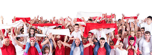 istock Group of fans cheering. 535633405