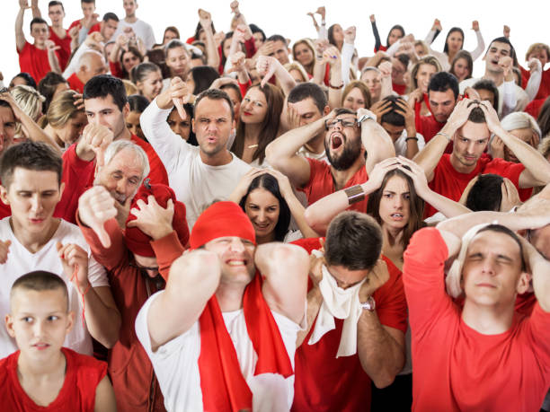 istock Group of disappointed fans. 535633407