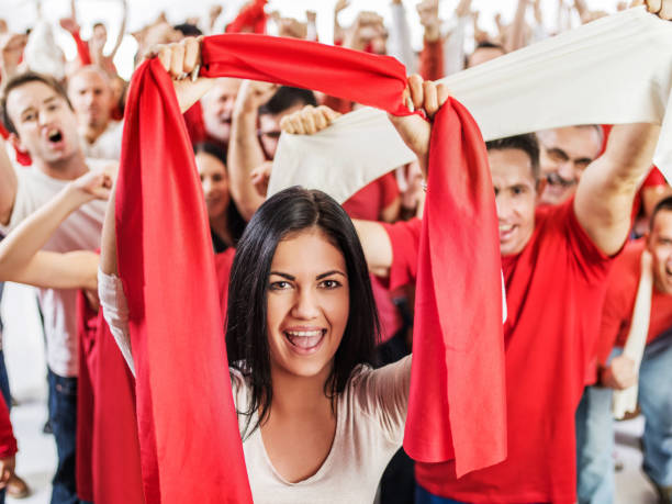 istock Cheerful young woman cheering. 535633413