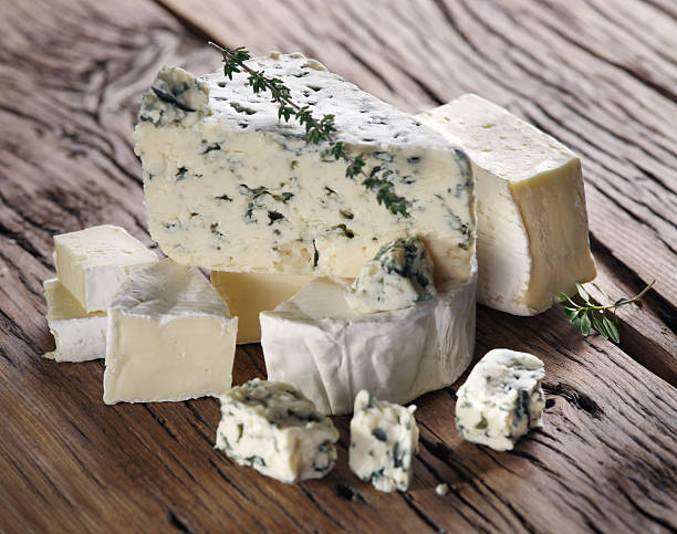 istock Slices of Danish Blue cheese. 535635351