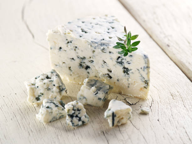 istock Slices of Danish Blue cheese. 535635353