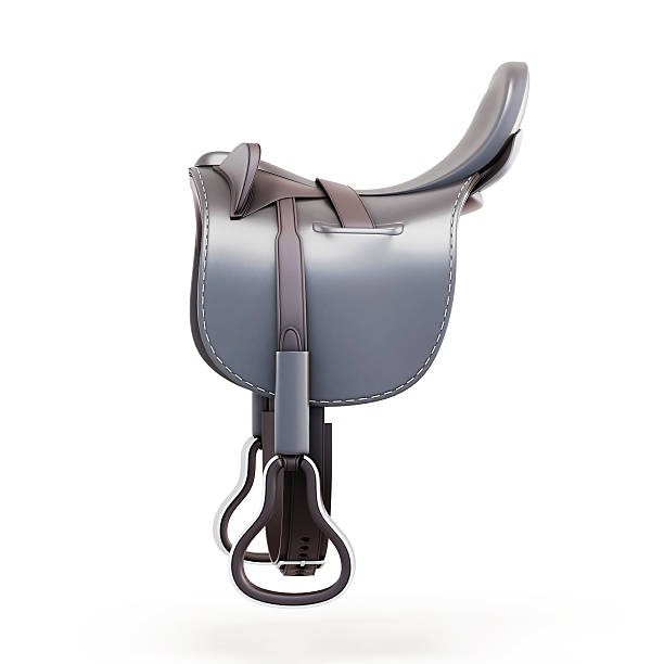 istock Side view of the saddle isolated on a white background. 535661484