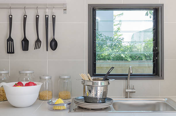 istock kitchen room with  utensil and sink on counter 535672297