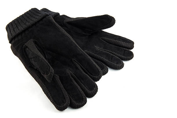 istock pair warm gloves. Isolated on white background 535673073