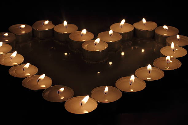 istock Heart of candles 535673209