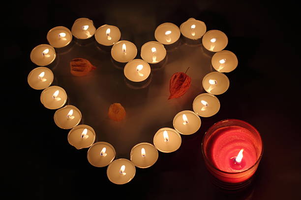 istock Heart of candles 535673319