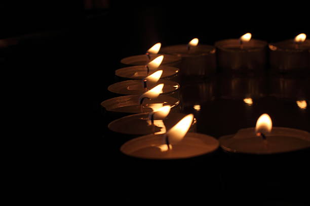 istock Heart of candles 535673349