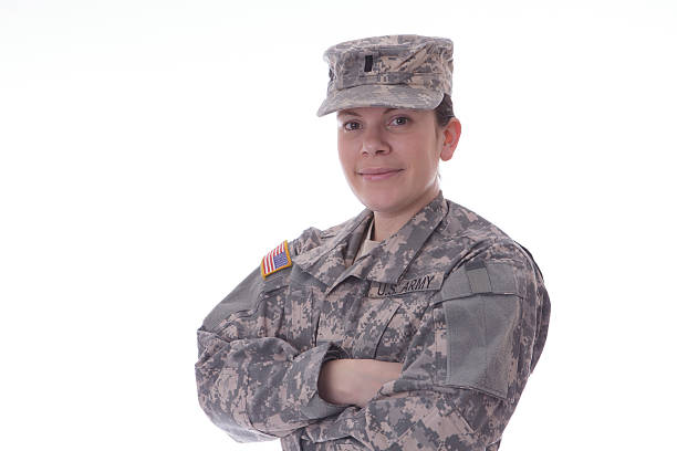 istock Military woman 535673565