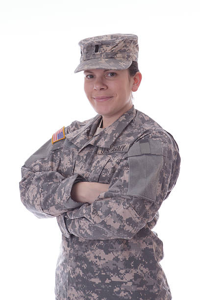 istock Military woman 535673567