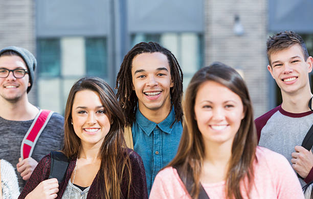 istock Group of high school or college students 535673757