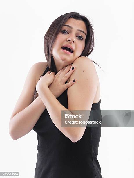 Facial Expressions Of A Beautiful Young Woman Stock Photo - Download Image Now - 20-29 Years, 2015, Adult