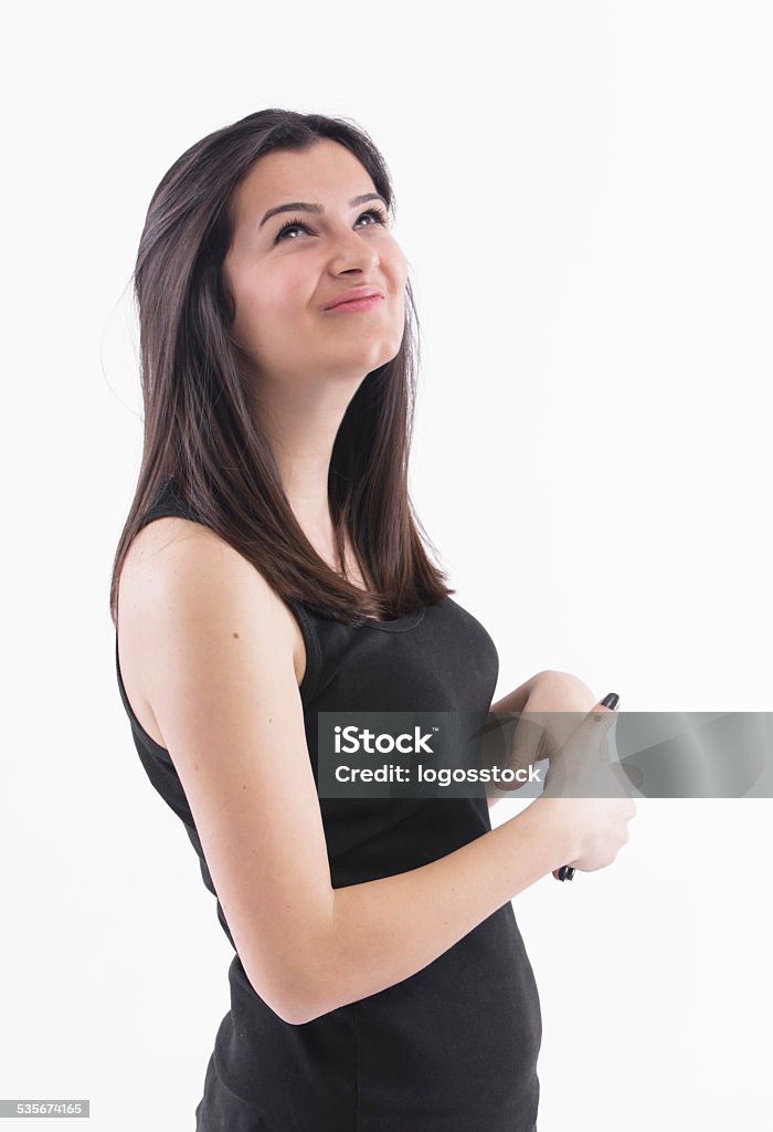 Facial expressions of a beautiful young woman 20-29 Years Stock Photo