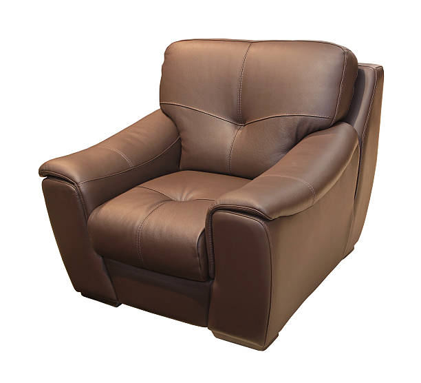 istock Brown leather armchair 535674919