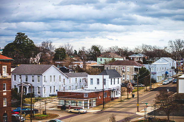 Vicksburg, Mississippi. View to small American town. vicksburg stock pictures, royalty-free photos & images