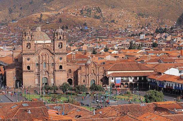 istock Central square In Cuzco, Plaza de Armas. 535677157