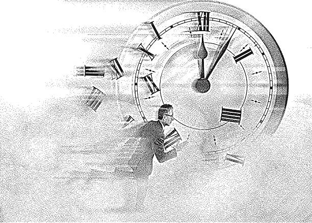 ilustraciones, imágenes clip art, dibujos animados e iconos de stock de el tiempo vuela - time flies