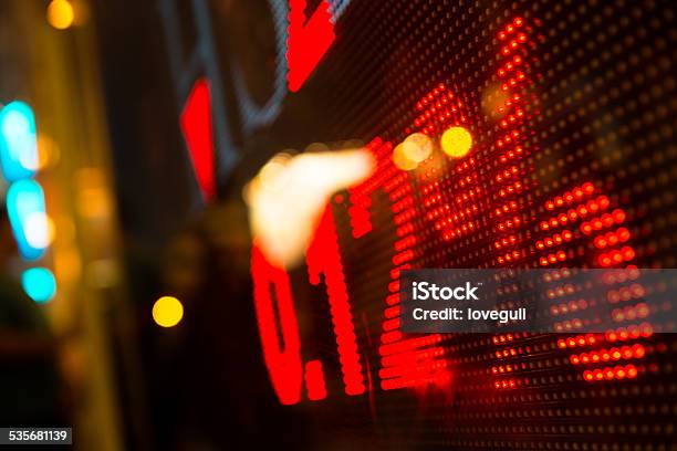 Digital Stock Market Chart Display Stock Photo - Download Image Now - 2015, Banking, Business