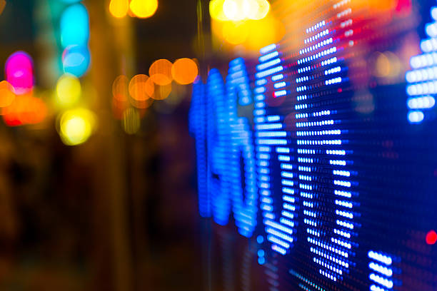 istock Digital stock market chart display 535681163