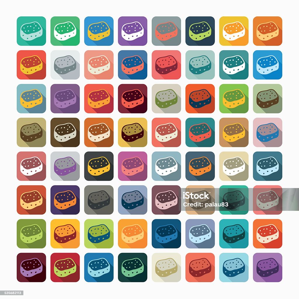 Sponge Graphics Design Flat Design Sponge Stock Illustration - Download Image Now - Abstract ...