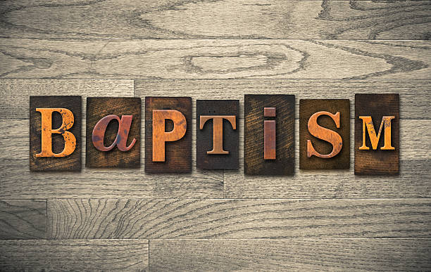 istock Baptism Wooden Letterpress Concept 535695125
