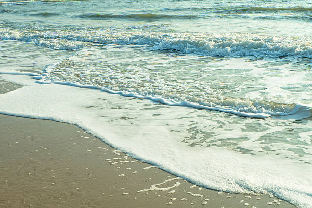 istock Wave of the sea on the sand beach 535695233
