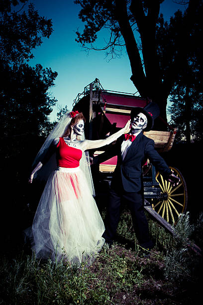 istock Day Of The Dead Bride Slaps Her Groom 535700155